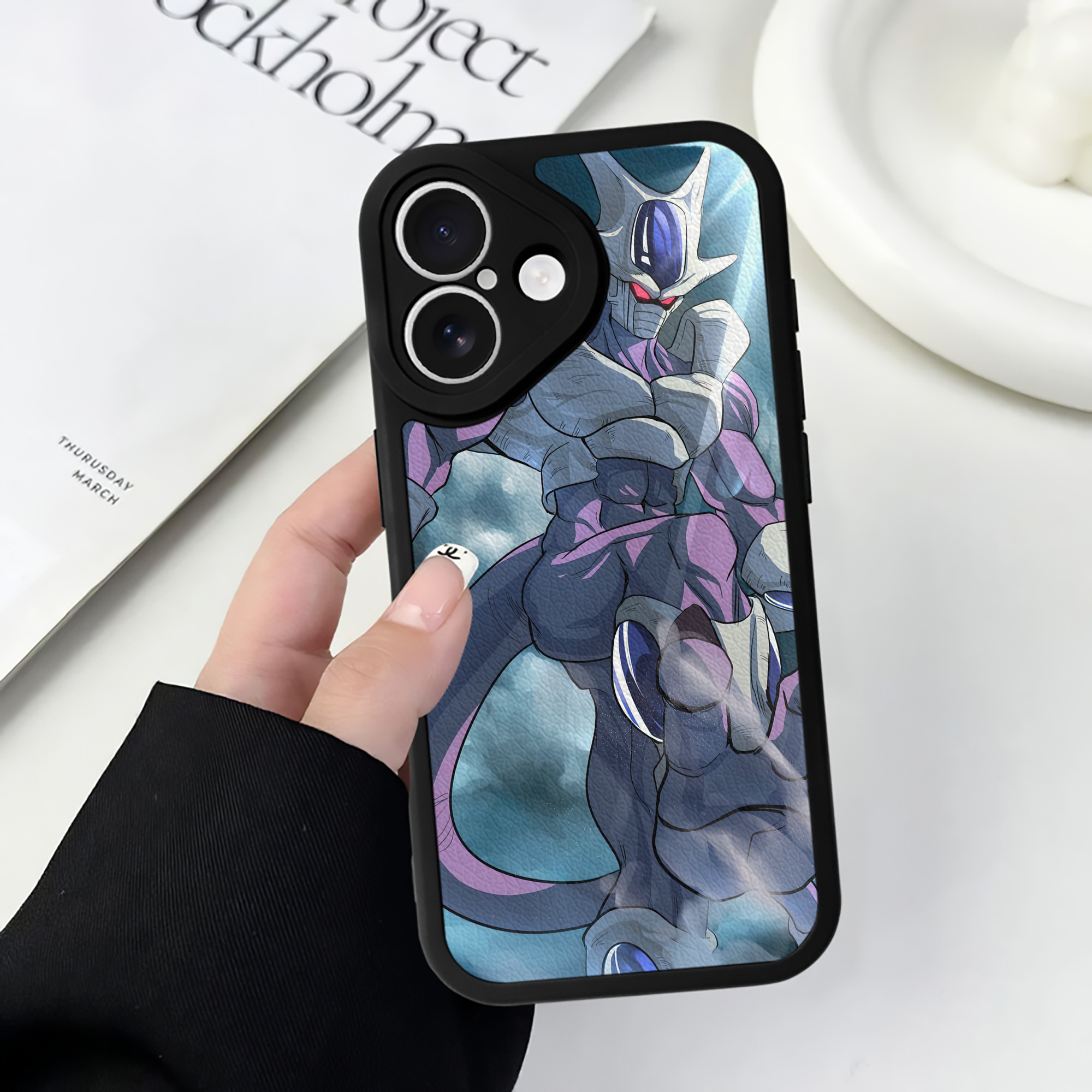 （画像用） ドラゴンボール DRAGON BALL 【iPhone 16シリーズ対応】シリコンスマホケース（レザー調） 材質：シリコン
